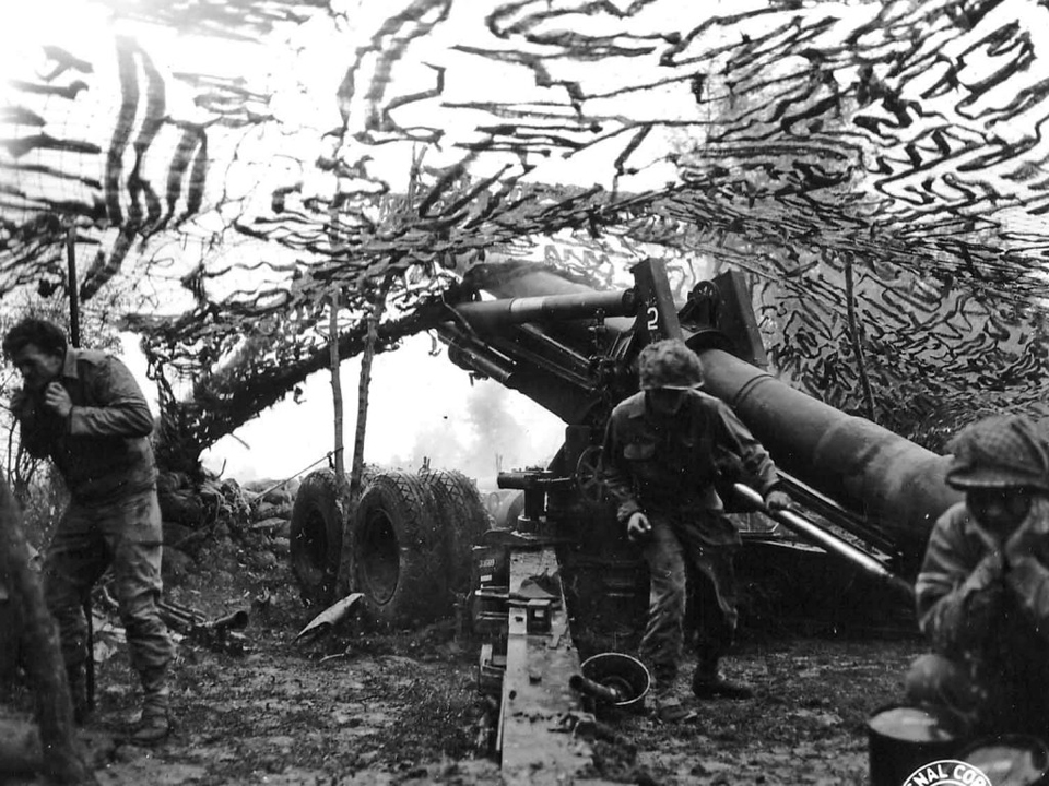 155mm Long Tom artillery piece