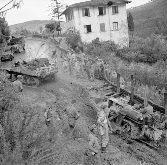 Tank Towing a Bulldozer