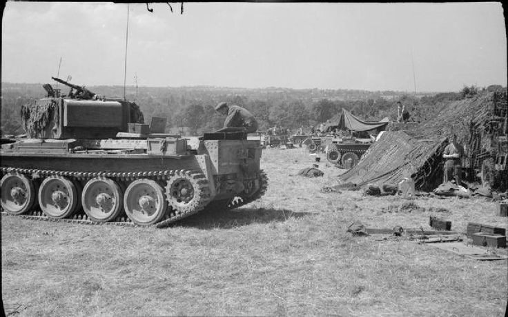 Cromwell tank at 22nd Armoured Brigade workshops