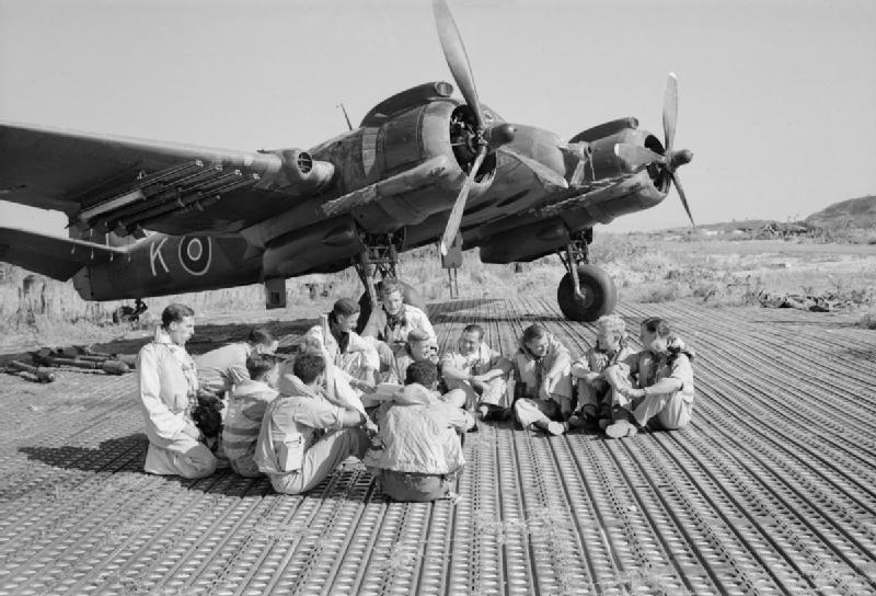 Aircrews in Italy Before a Mission