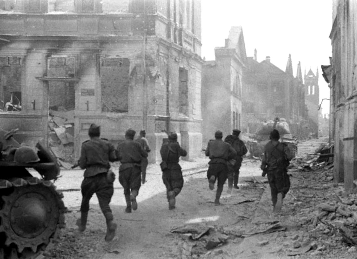 Soviet Soldiers in Jelgava, Latvia