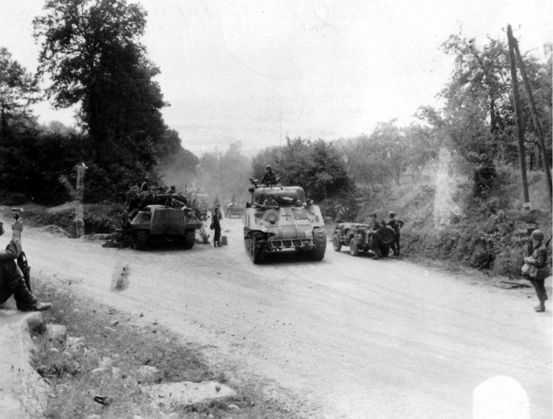 An M4 of 743rd Tank Battalion