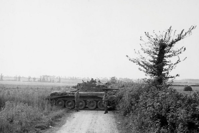 Cromwell Tanks Taking Cover