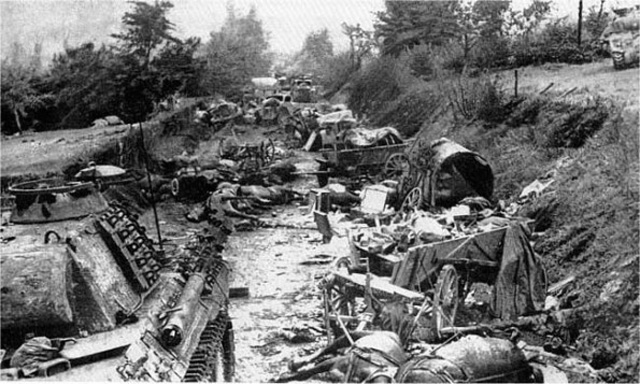 Destroyed German Convoy