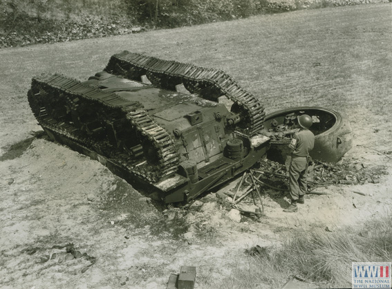 Destroyed US Tank in Rians, France