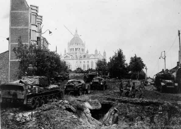 th Armored Division Rolls into Lisieux