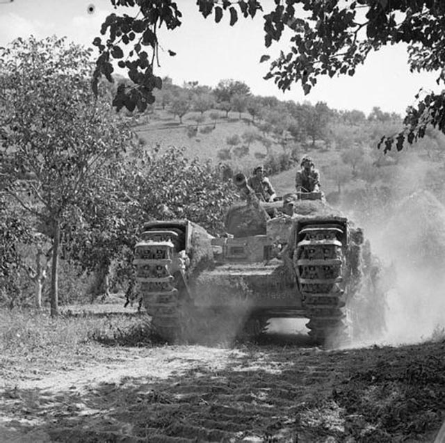 advancing toward the Gothic Line