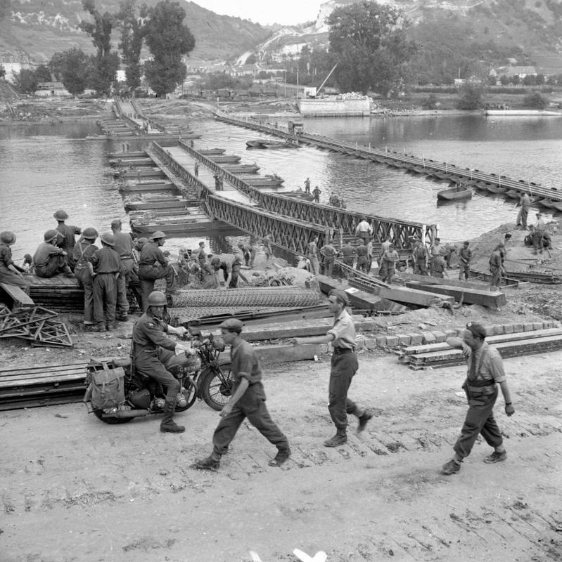 Pontoon Bridges over the River Seine