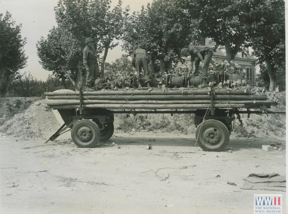 US Signalmen Confiscating German Wire