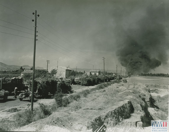 German Convoy Stopped in Montelimar