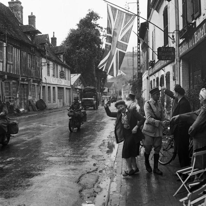 Main Street of Les Andelys in Normandy