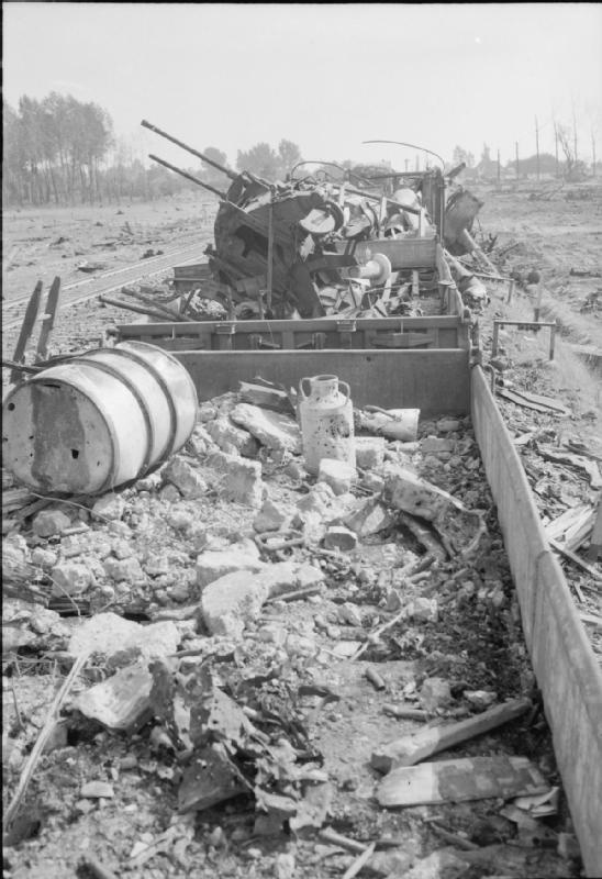 Destruction of Flying Bomb Train