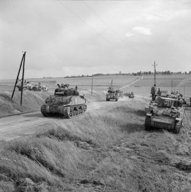 Tanks Advancing Toward Arras