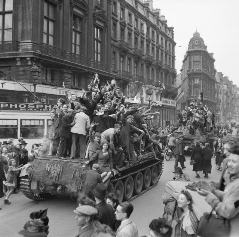 British Troops Enter Brussels