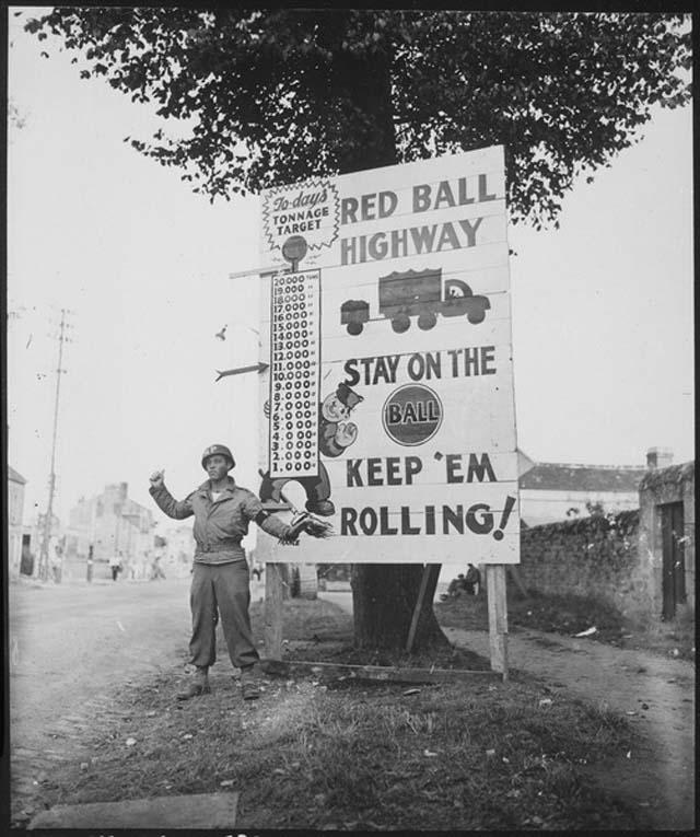 'Red Ball Express' motor convoy