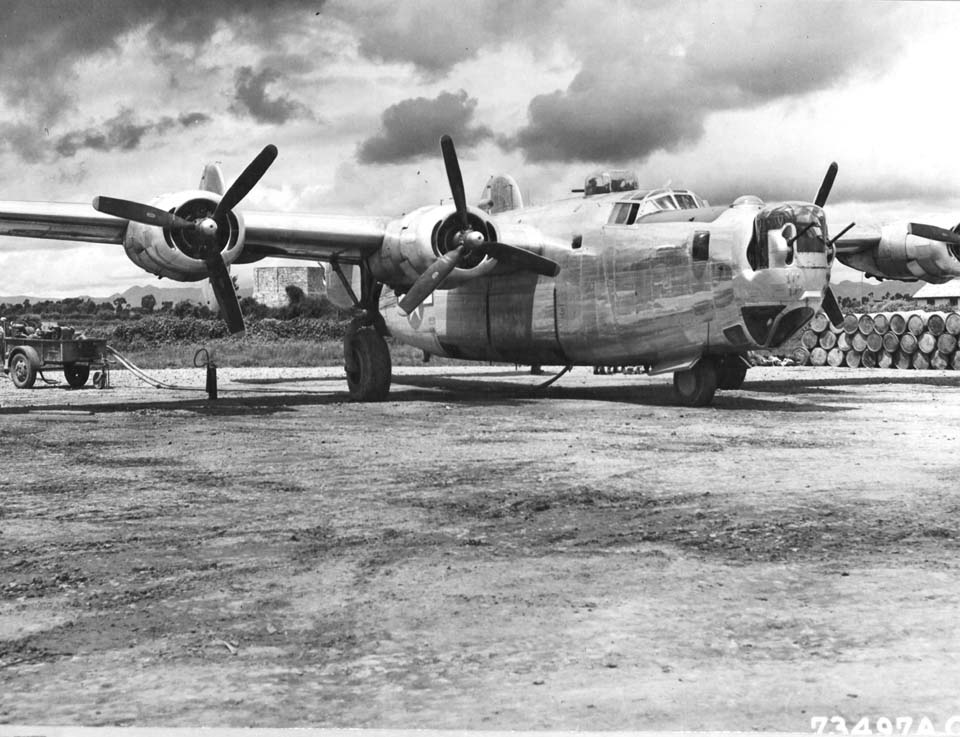 B-24J Unloading Fuel