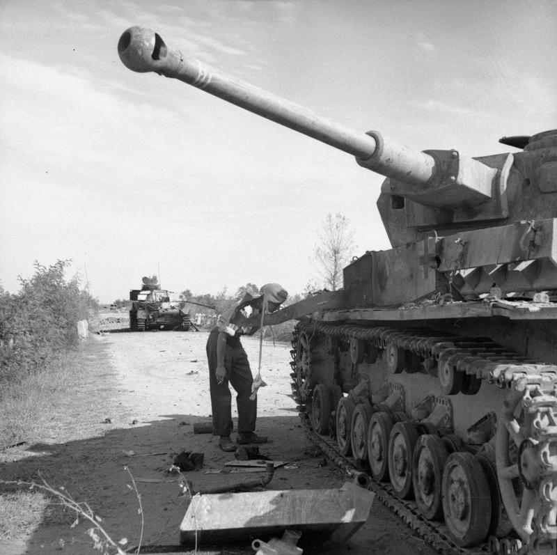 Knocked-out German Tanks