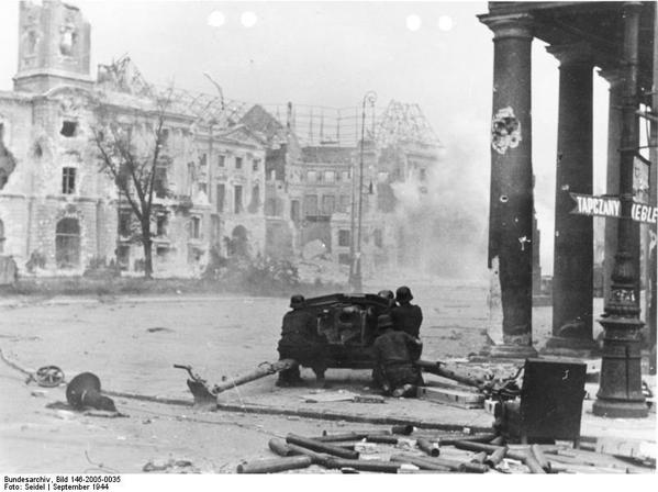 Germans Shelling in Warsaw