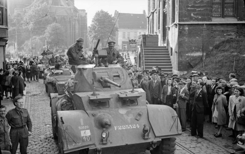 British Armored Cars in Ghent