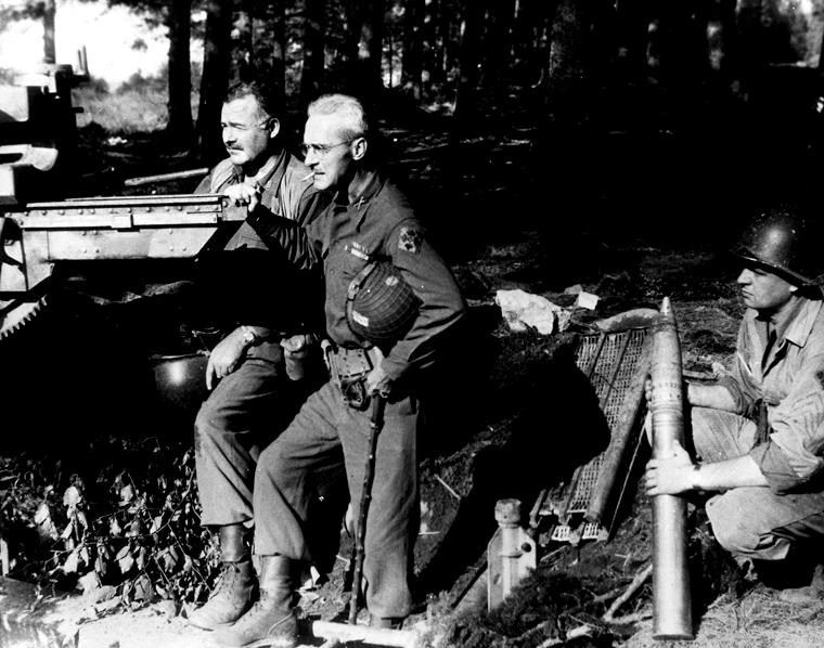 Ernest Hemingway with 4th Infantry Division