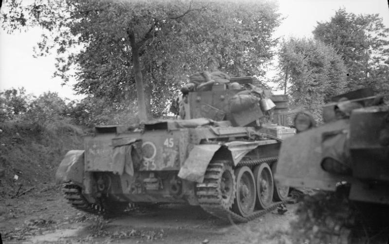 A Knocked-out Cromwell Tank