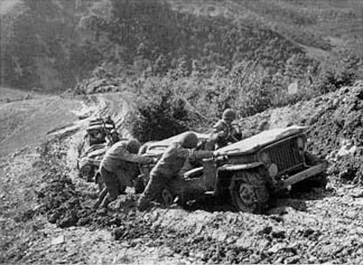 Motor Transport in Northern Apennines