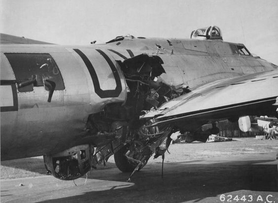 Flak Hit on a B-17G