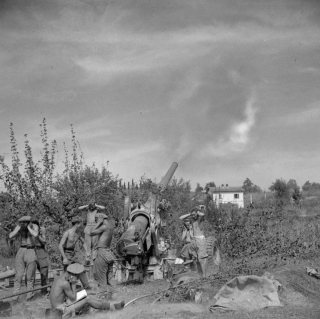 Royal Artillery in action