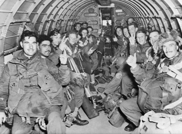 Inside a C-47 Transport Plane