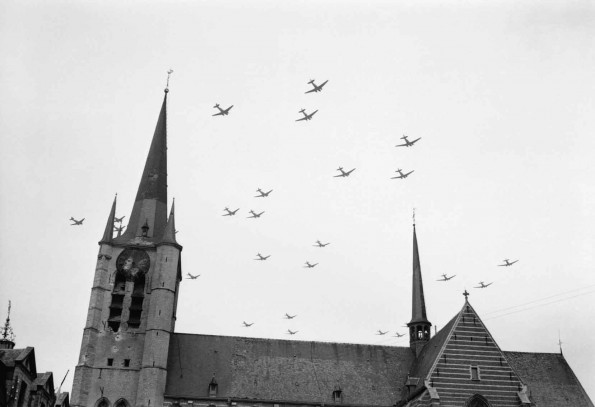 Flying over Gheel, Belgium