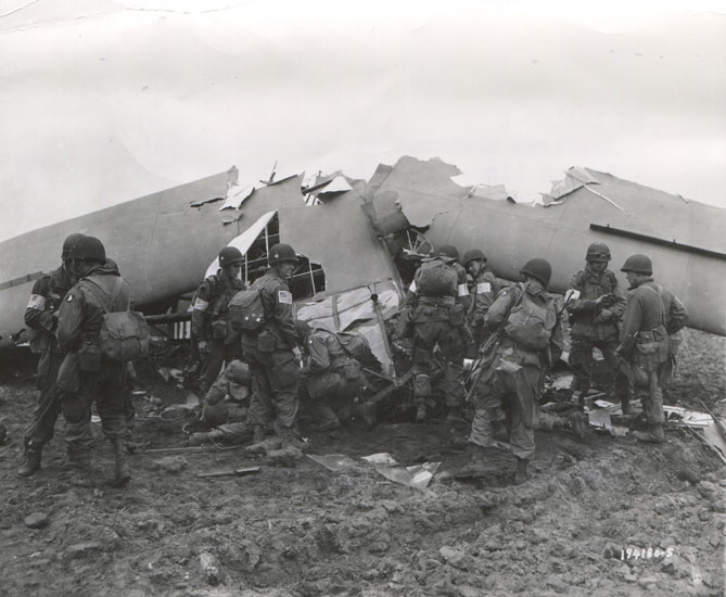 Salvaging Equipment From Wrecked Glider