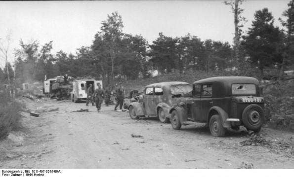 Allied Airstrike on German Column