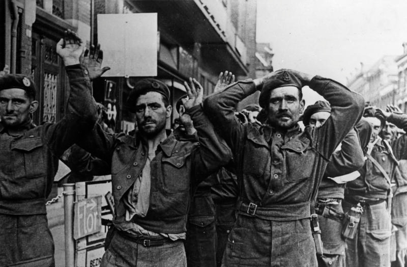 A German Picture of Men Captured at Arnhem