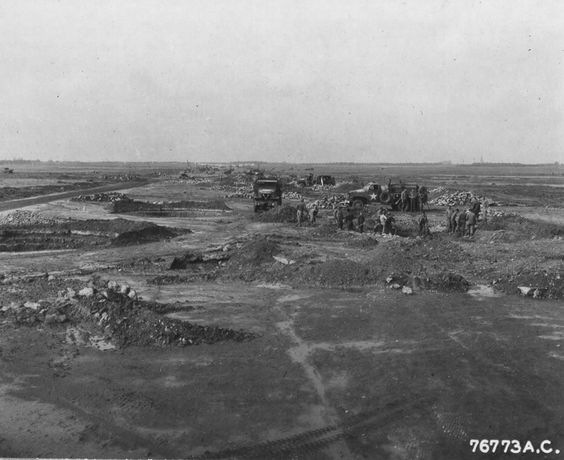 Airfield Repair At St. Trond, Belgium