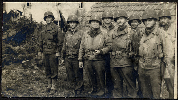 Officers from the 115th Regimental Combat Team