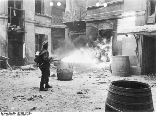 Destroying Buildings in Warsaw