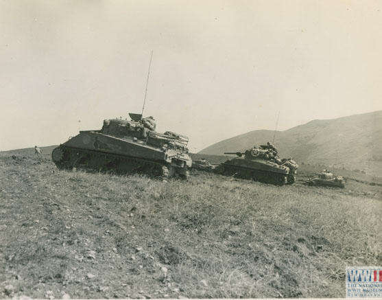 Sherman Tanks in Italy