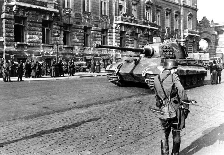 German tank in Budapest