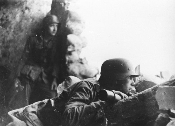German Grenadiers in a Defense Position