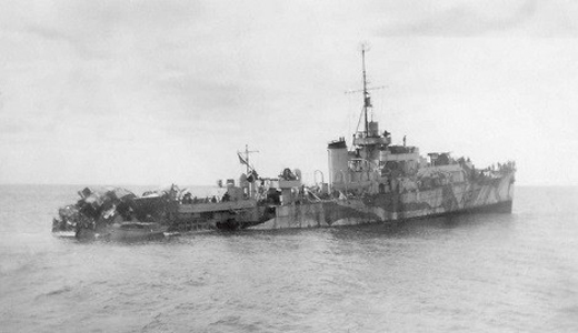 HMCS <i>Chebogue</i> After Being Torpedoed