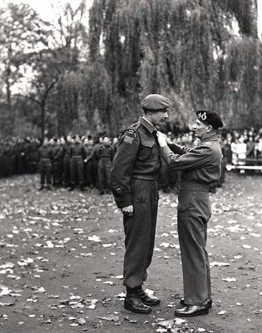 Montgomery Awarding a Soldier the Distinguished Service Order