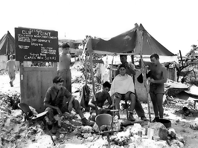 Barber Shop on Peleliu