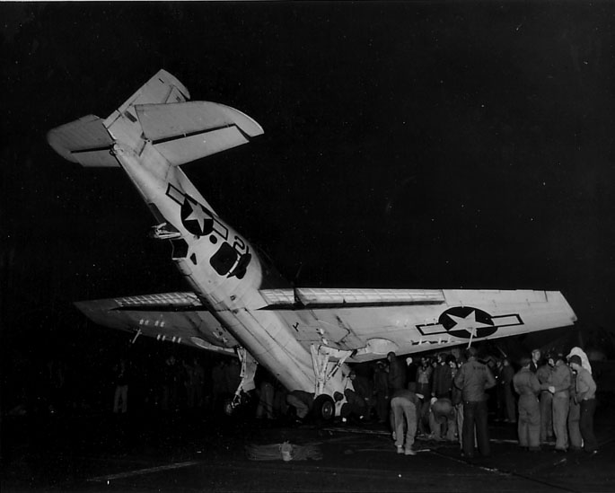 Night crash of TBM