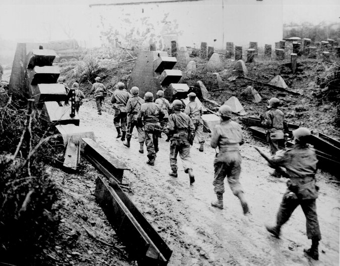 Advancing Through the Siegfried Line