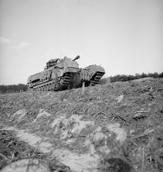 Churchill Tank in the Overloon Attack