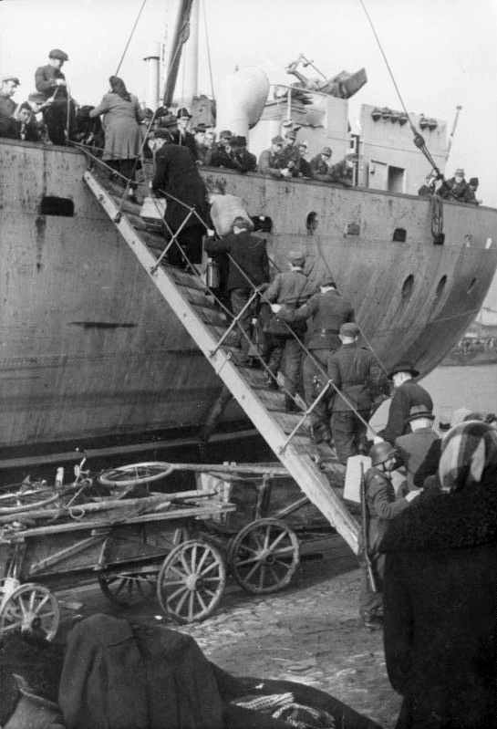 Evacuation at Ventspils