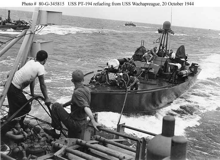 Refueling a PT Boat