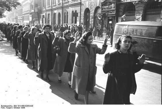 Captured Jewish Women in Budapest