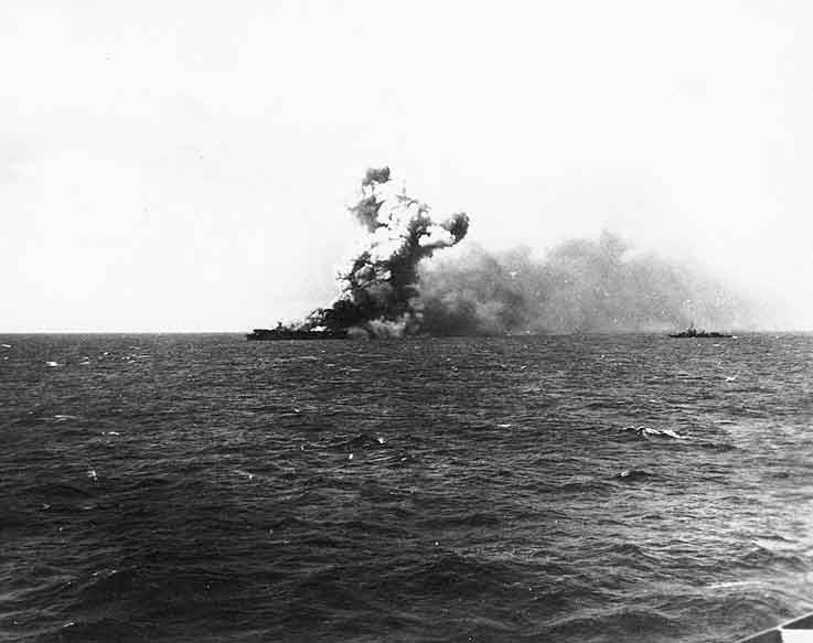 Massive Explosion in <i>Princetons</i> Hangar Deck