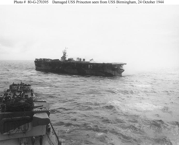 <i>Princeton</i> seen from <i>USS Birmingham</i>